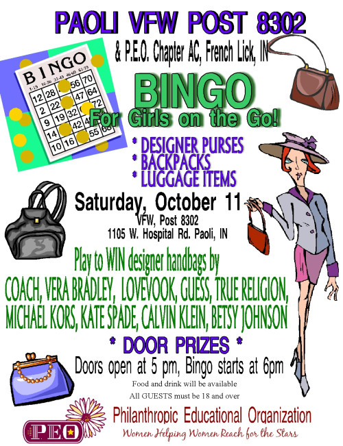 BINGO For Girls On The Go!