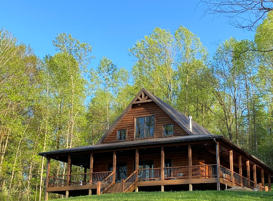 New Custom Log Cabin in French Lick