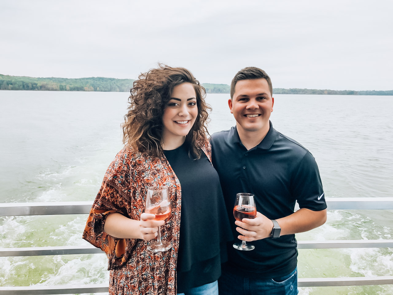 Patoka Lake Wine Cruise Couple