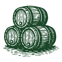 Sketch of stacked barrels