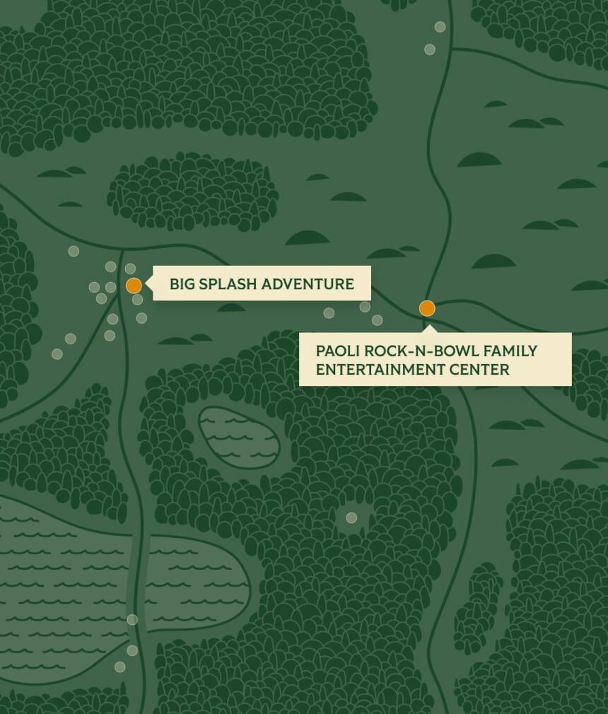 Attractions locations